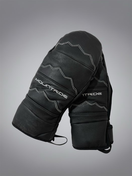 Сноубордические кожаные варежки Mountride чёрные - фото 6332