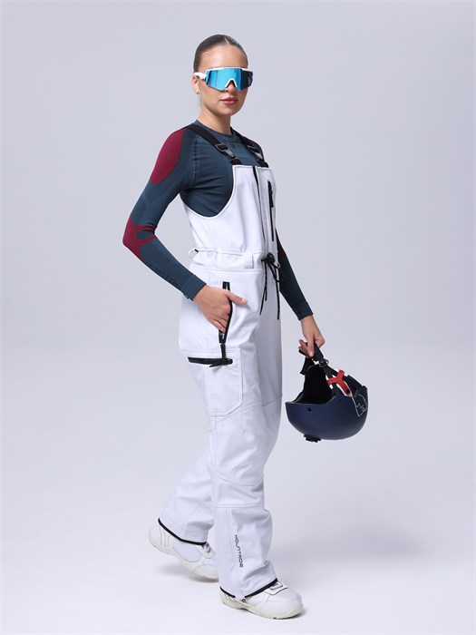 Полукомбинезон горнолыжный/сноубордичечкий  "Mountride" белый ПКБЛ