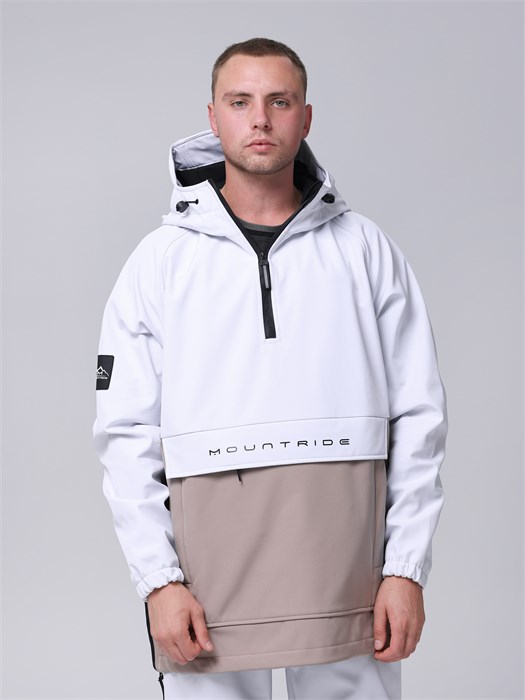 Анорак сноубордический (горнолыжный) "Mountride" FR бело-бежевый FRv25WB