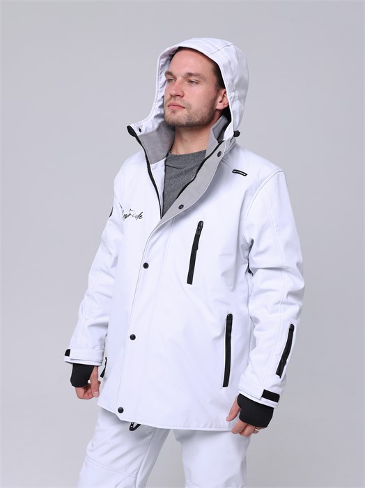Куртка горнолыжная/сноубордическая "Маунтрайд" белая КГБЛ
