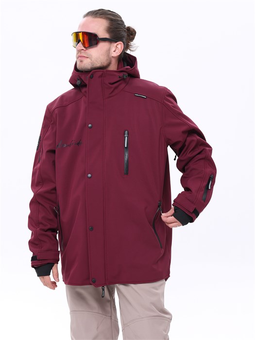 Куртка горнолыжная/сноубордическая "Маунтрайд"  бордовая КГБД