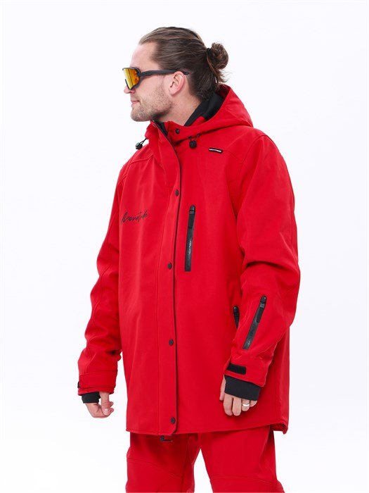 Куртка горнолыжная/сноубордическая "Маунтрайд" красная КГКН