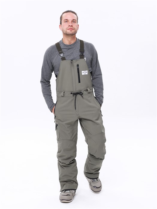 Полукомбинезон горнолыжный/сноубордичечкий  "Mountride" хаки ПКХК
