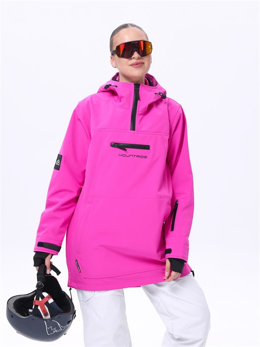 Анорак сноубордический (горнолыжный) "Mountride" яркая фуксия АН-MR-УН-ЯФ