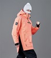 Анорак сноубордический (горнолыжный) "Mountride" неоновый коралл АН22-MR-УН-НК
