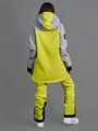 Анорак сноубордический (горнолыжный) "Mountride" MIX серый/лимон АН-MR-УН-С/Л