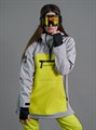 Анорак сноубордический (горнолыжный) "Mountride" MIX серый/лимон АН-MR-УН-С/Л