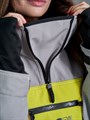 Анорак сноубордический (горнолыжный) "Mountride" MIX серый/лимон АН-MR-УН-С/Л