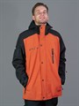 Куртка горнолыжная/сноубордическая "Маунтрайд" черный/терракот MIX КРТКТКМ