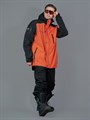 Куртка горнолыжная/сноубордическая "Маунтрайд" черный/терракот MIX КРТКТКМ