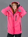 Куртка горнолыжная/сноубордическая "Маунтрайд" неоново-розовая КГС/НК