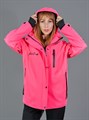 Куртка горнолыжная/сноубордическая "Маунтрайд" неоново-розовая КГС/НК