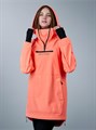 Анорак сноубордический (горнолыжный) "Mountride" неоновый коралл АН22-MR-УН-НК