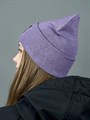 Шапка МР20 фиолетовая (меланж) 1774