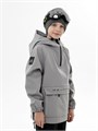 Анорак детский  горнолыжный/сноубордический Mountride FR светло-серый FRv25NYSS