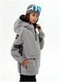Анорак детский  горнолыжный/сноубордический Mountride FR светло-серый FRv25NYSS