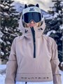 Анорак сноубордический (горнолыжный) "Mountride" FR бежево-белый FRv25BW