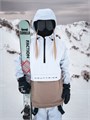 Анорак сноубордический (горнолыжный) "Mountride" FR бело-бежевый FRv25WB