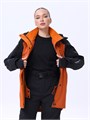 Куртка горнолыжная/сноубордическая "Маунтрайд" черный/терракот MIX КРТКТКМ
