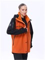 Куртка горнолыжная/сноубордическая "Маунтрайд" черный/терракот MIX КРТКТКМ