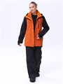 Куртка горнолыжная/сноубордическая "Маунтрайд" черный/терракот MIX КРТКТКМ