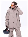 Куртка горнолыжная/сноубордическая "Маунтрайд"  бежевая КГБЖ Куртка горнолыжная/сноубордическая "Маунтрайд"  бежевая КГБЖ
